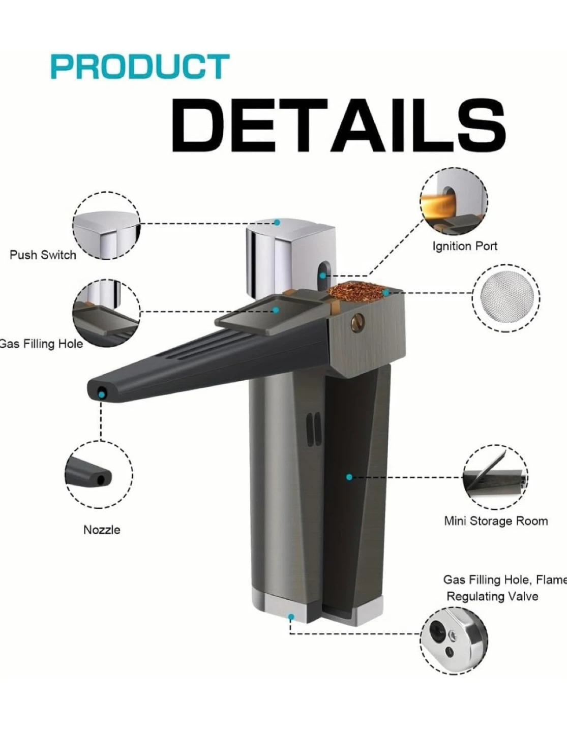 Foldable Metal Lighter with Gift Box - photo 4