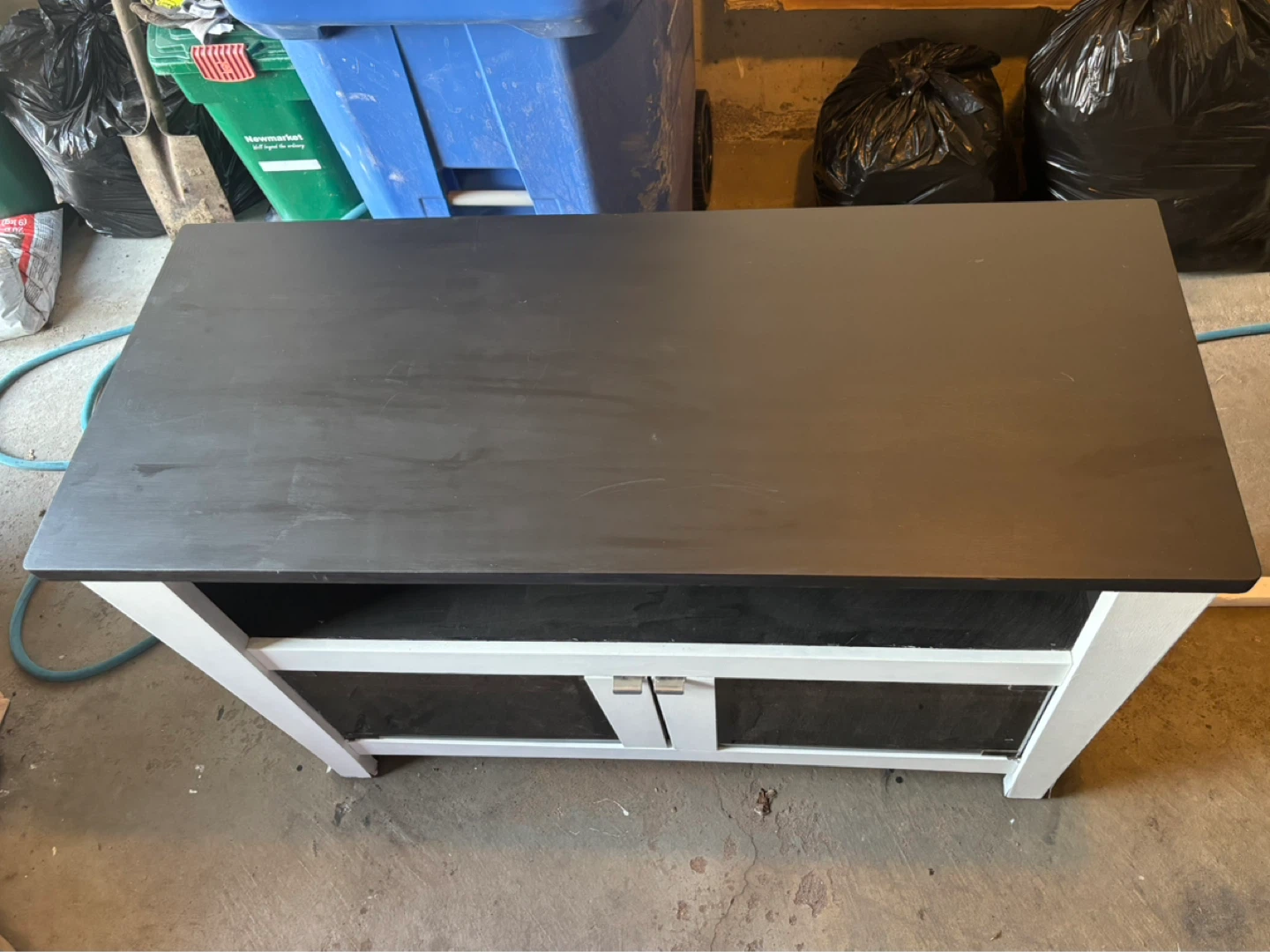 Black and White Media Console/ TV stand
