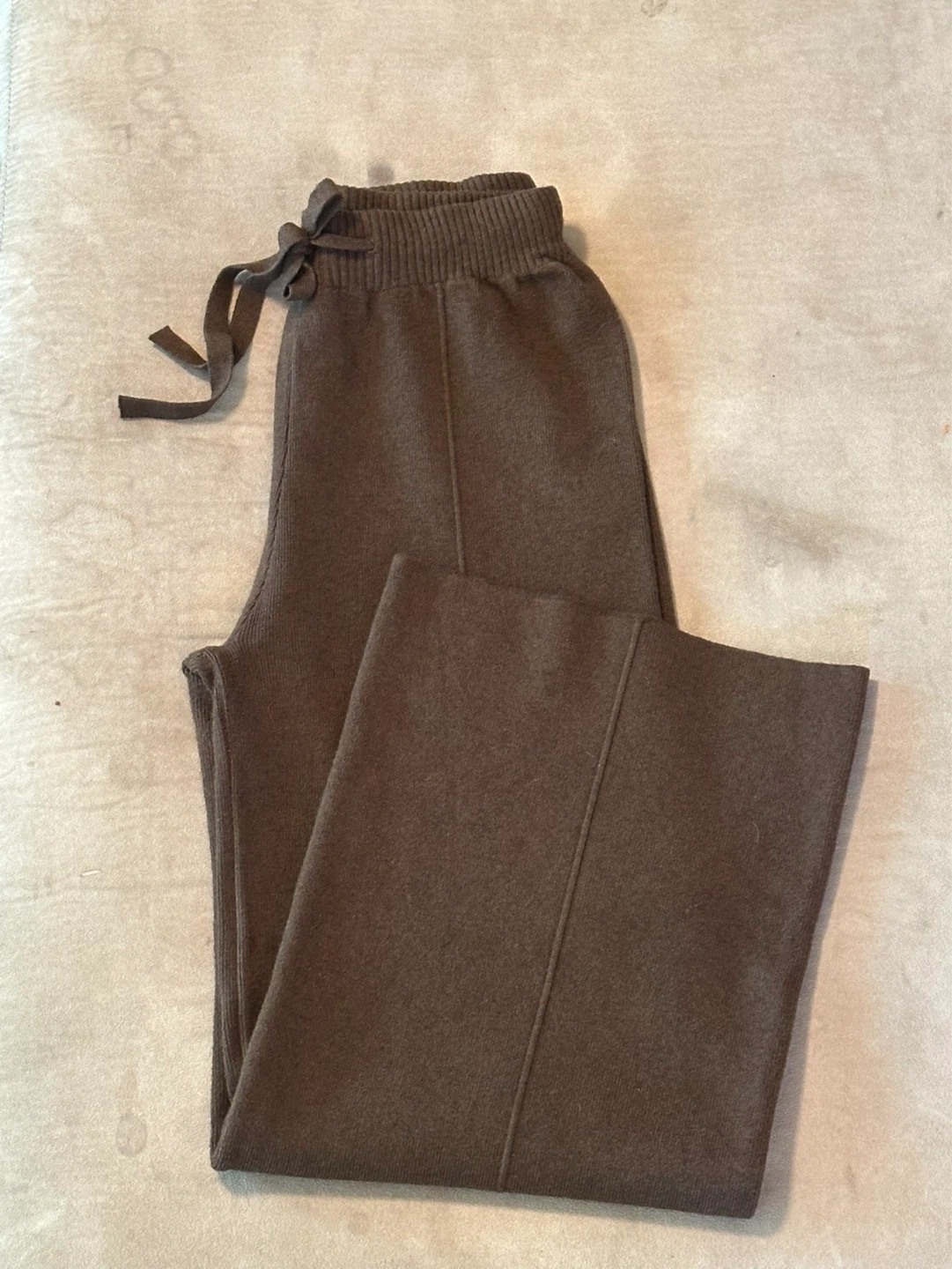 Loro Piana Cashmere Wool Trousers Brown Made in Italy