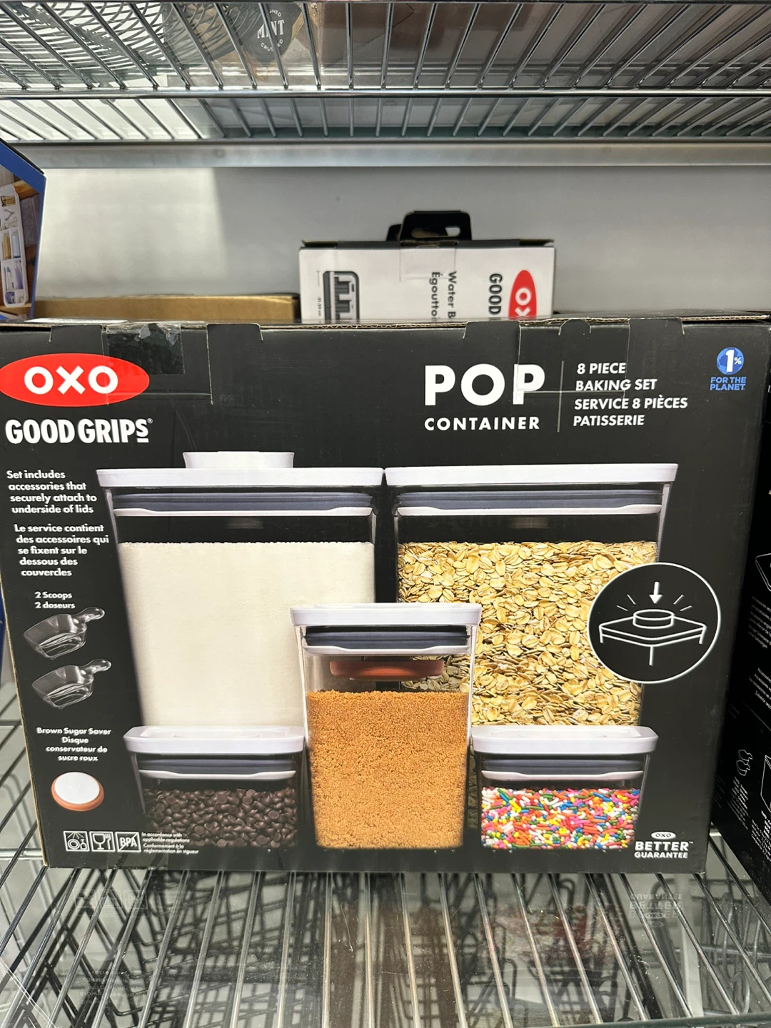 OXO Good Grips POP UP LID 8 Piece Container Set