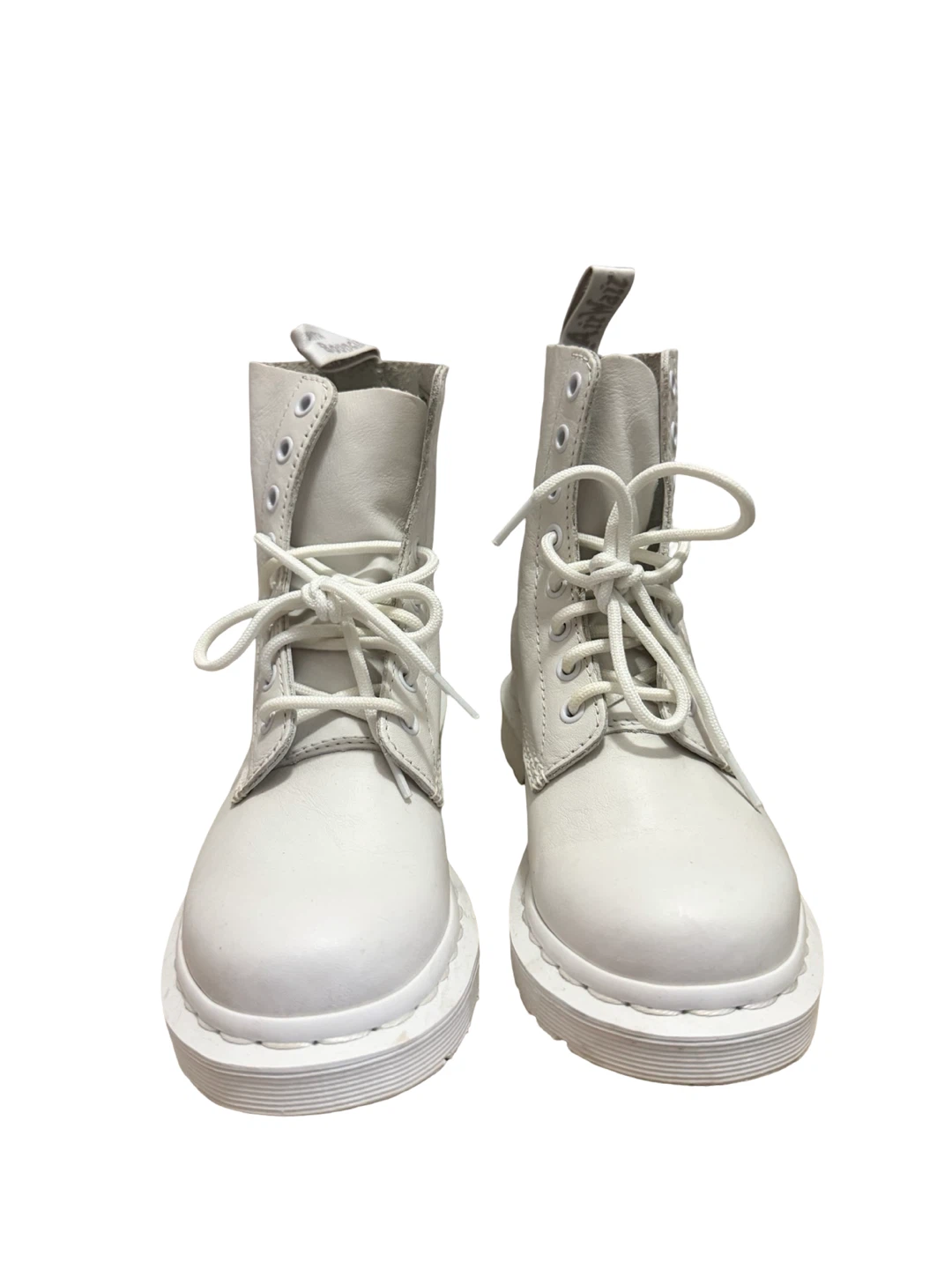 Dr. Martens 1460 Pascal Mono Boots White Leather Size 6 US - photo 3