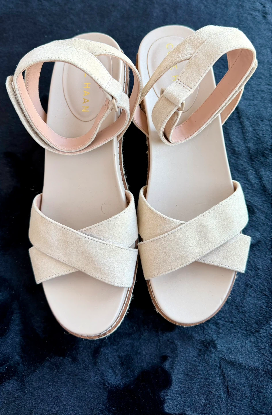 Cole Haan Cloudfeel Espadrille Wedge Sandals