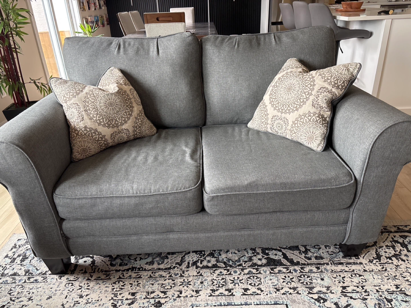 Grey Fabric Sofa Set (3-Seater & 2-Seater) - photo 3