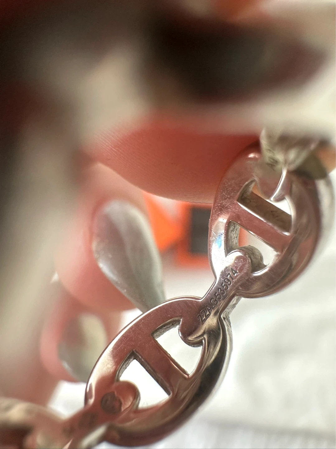 Hermes Chaine d'ancre Enchainee Ring - photo 3
