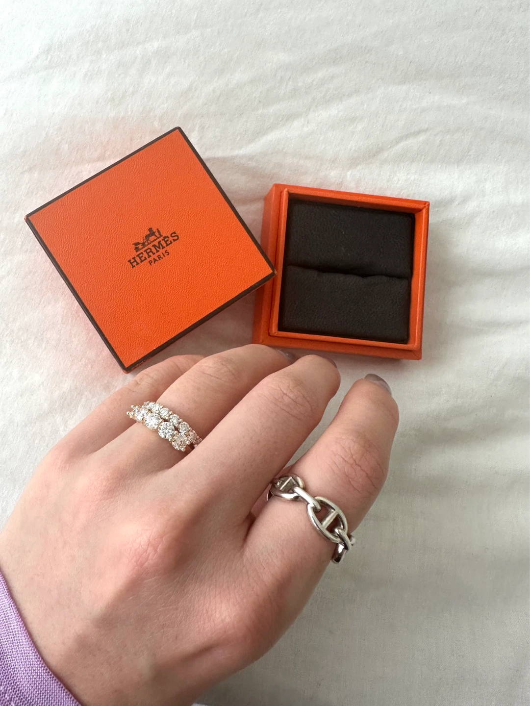 Hermes Chaine d'ancre Enchainee Ring - photo 5