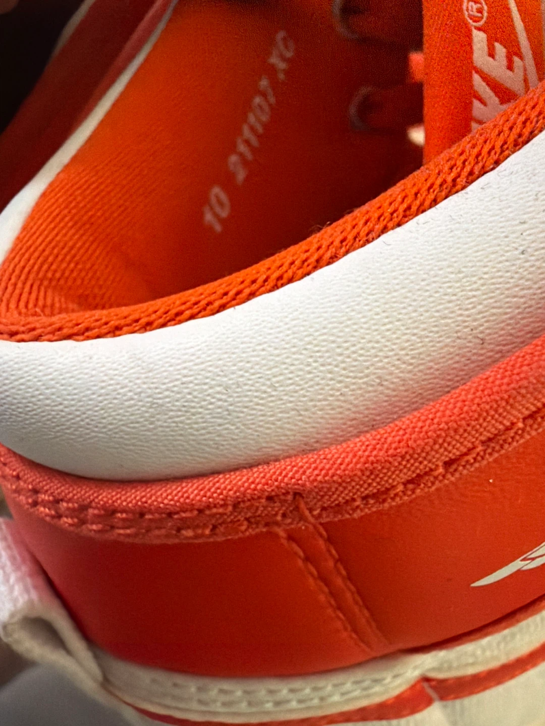 Nike Air Jordan 1 high SE Orange White High Top Sneakers - photo 3