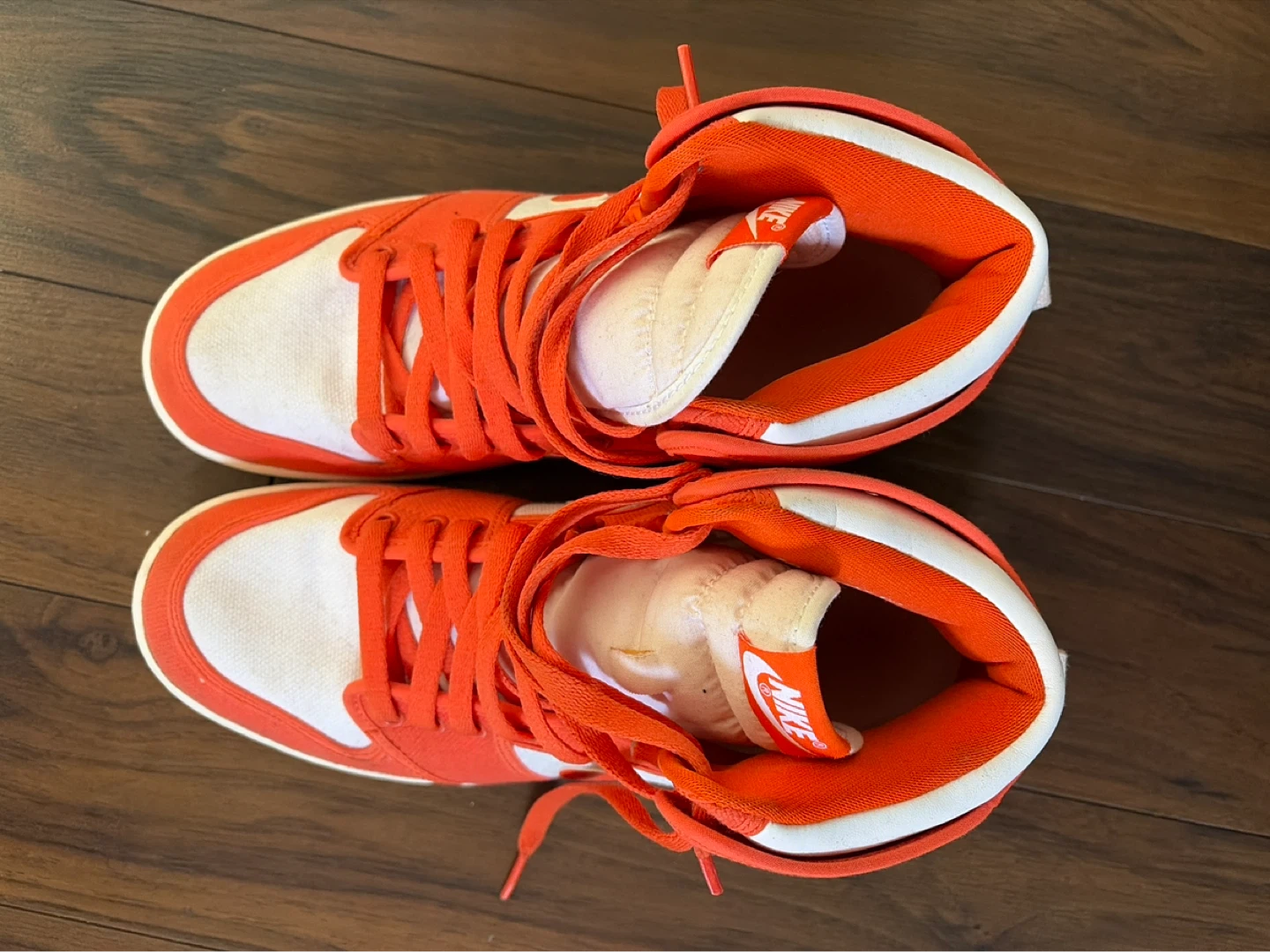 Nike Air Jordan 1 high SE Orange White High Top Sneakers - photo 2