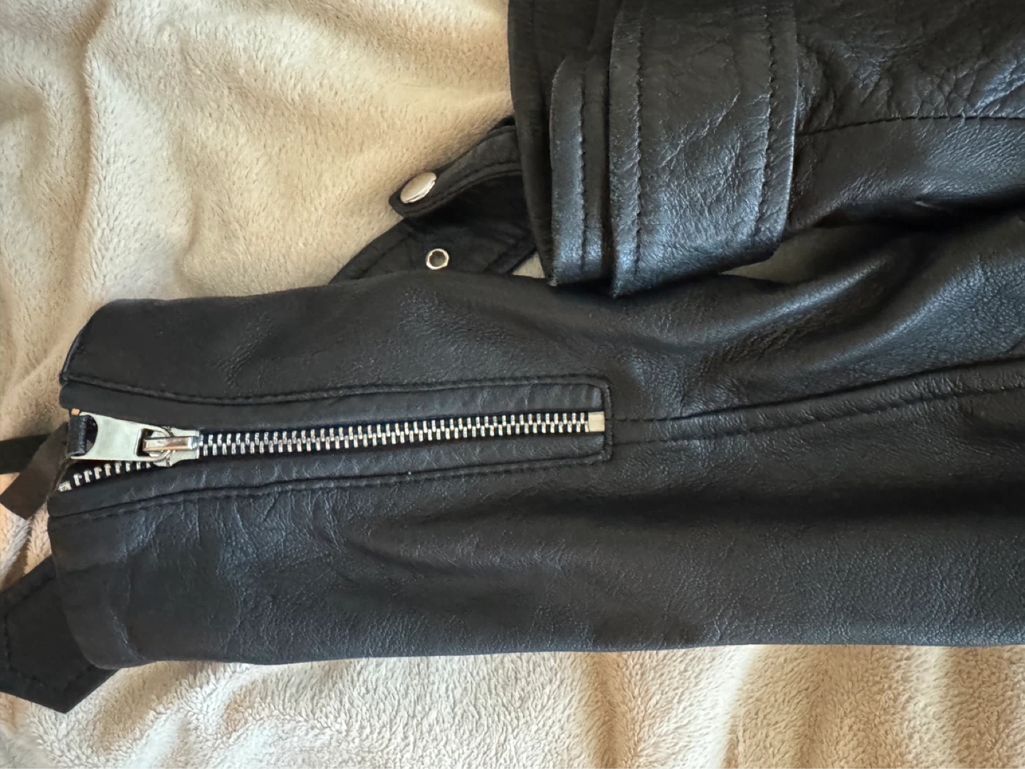 Zara Genuine Leather Moto Jacket XS - photo 3