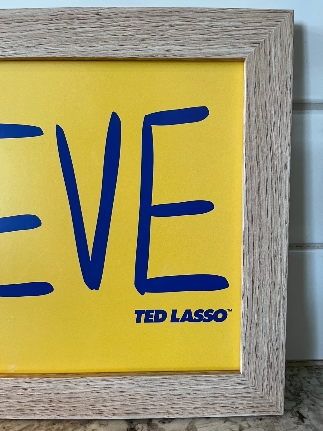 Ted Lasso BELIEVE Framed Wall Sign - photo 4