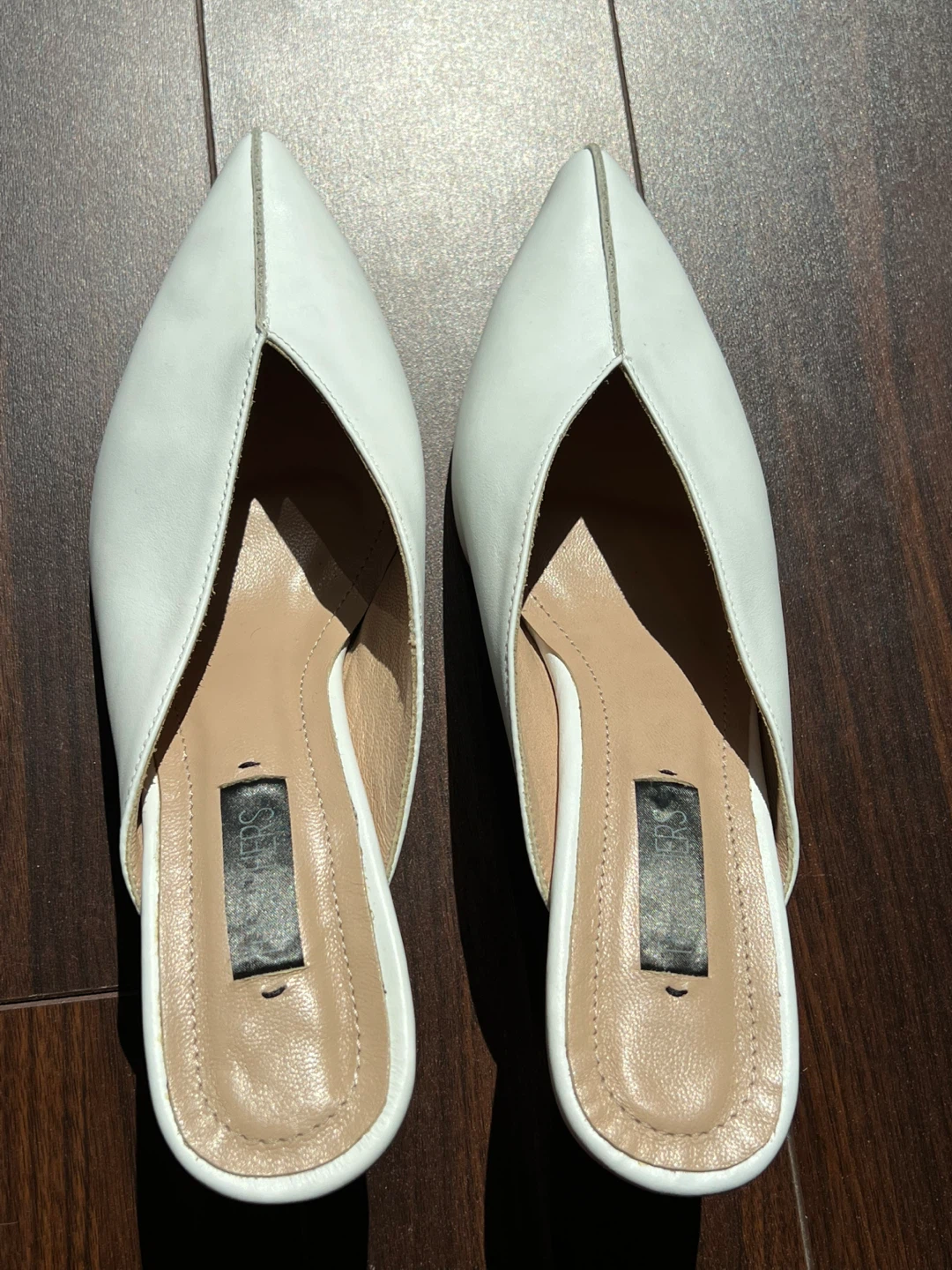 THE OTHERS White Pointed Toe Mules Size 8.5-9 US - photo 4
