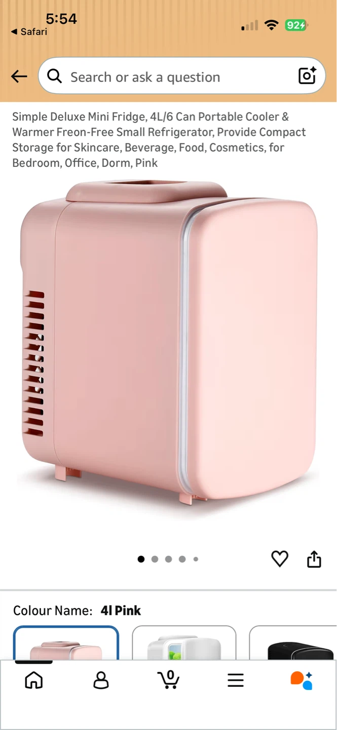 Pink Mini Fridge Cooler & Warmer