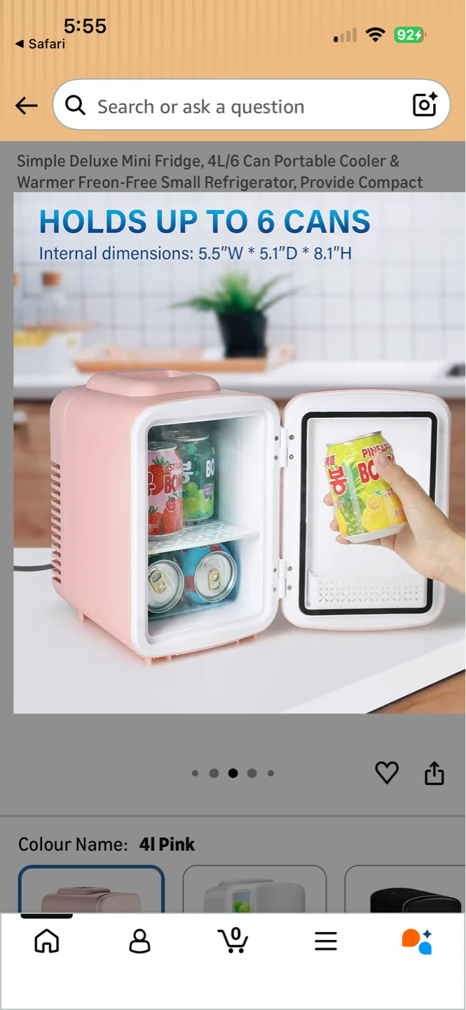 Pink Mini Fridge Cooler & Warmer - photo 2