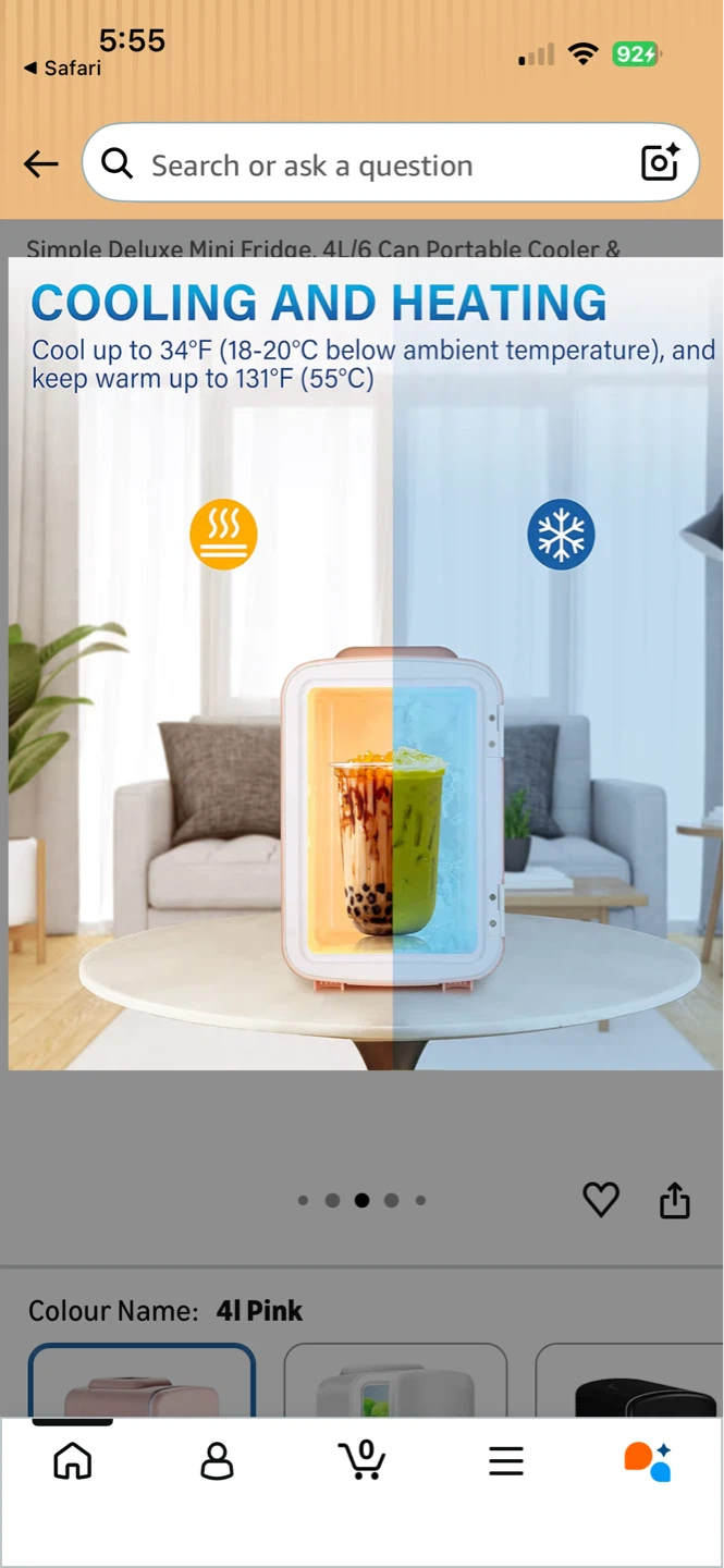Pink Mini Fridge Cooler & Warmer - photo 4