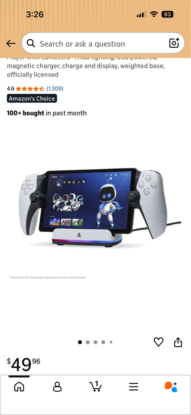 PowerA Lumectra Charging Station for PlayStation Portal - photo 4