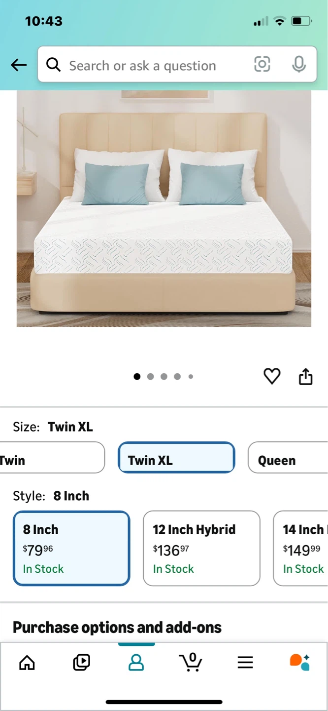 LIKIMIO Twin XL Bed Frame with Storage Headboard