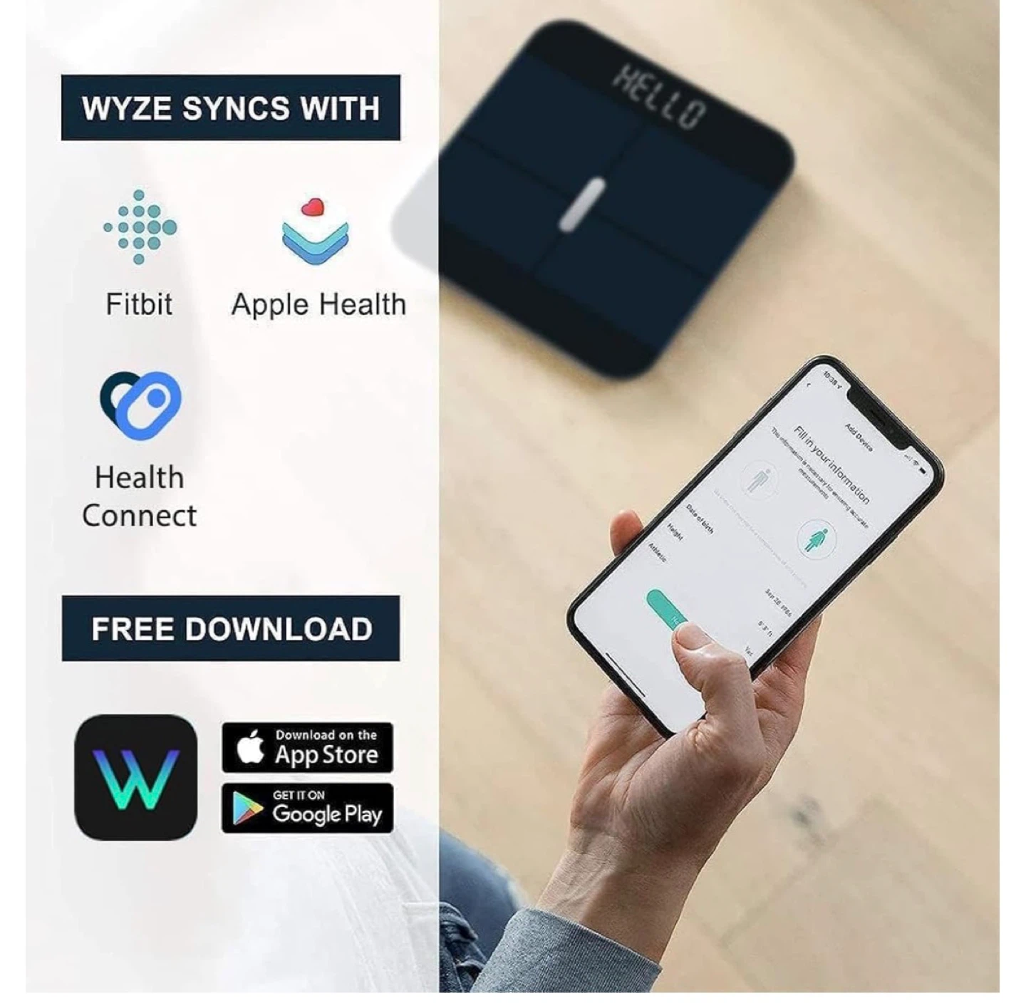 Wyze Scale X Smart Body Composition Scale - photo 4