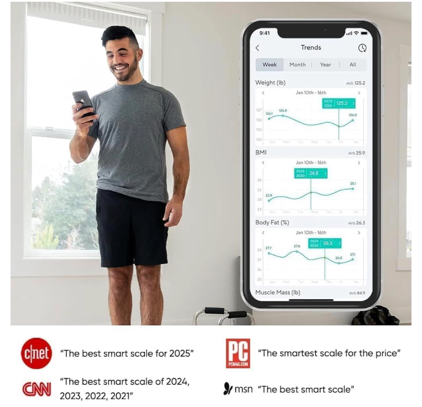 Wyze Scale X Smart Body Composition Scale - photo 2