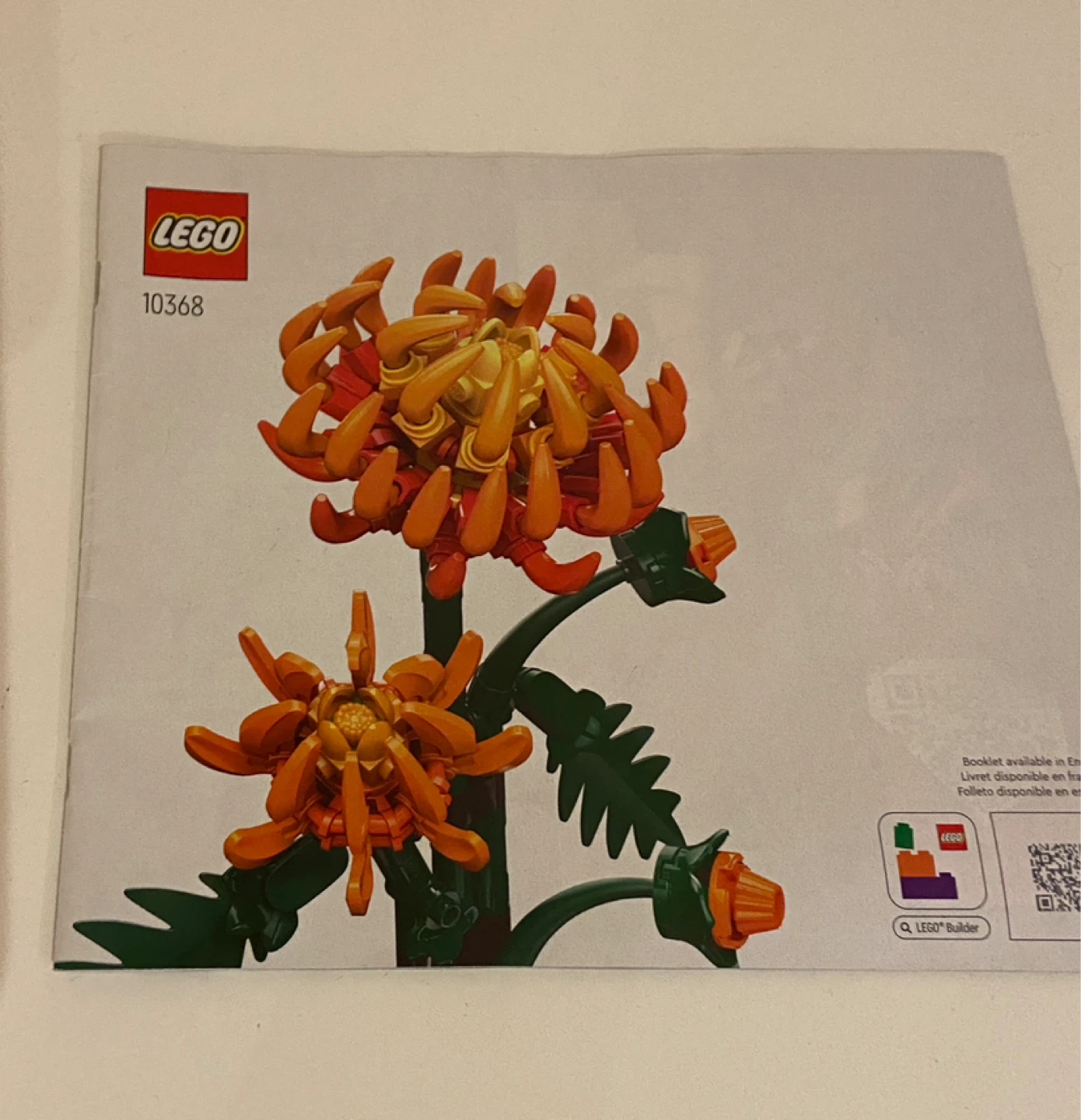 LEGO Chrysanthemum + Instruction Booklet - photo 3
