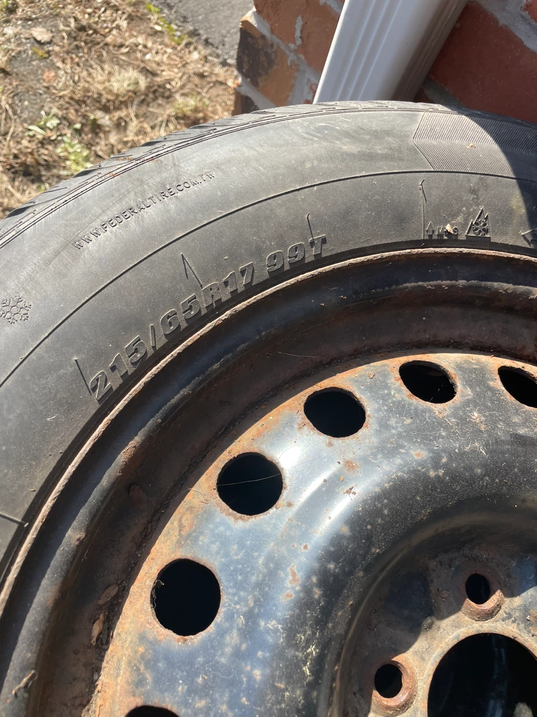 Federal 215/65R17 Tire on Steel Rim - photo 2