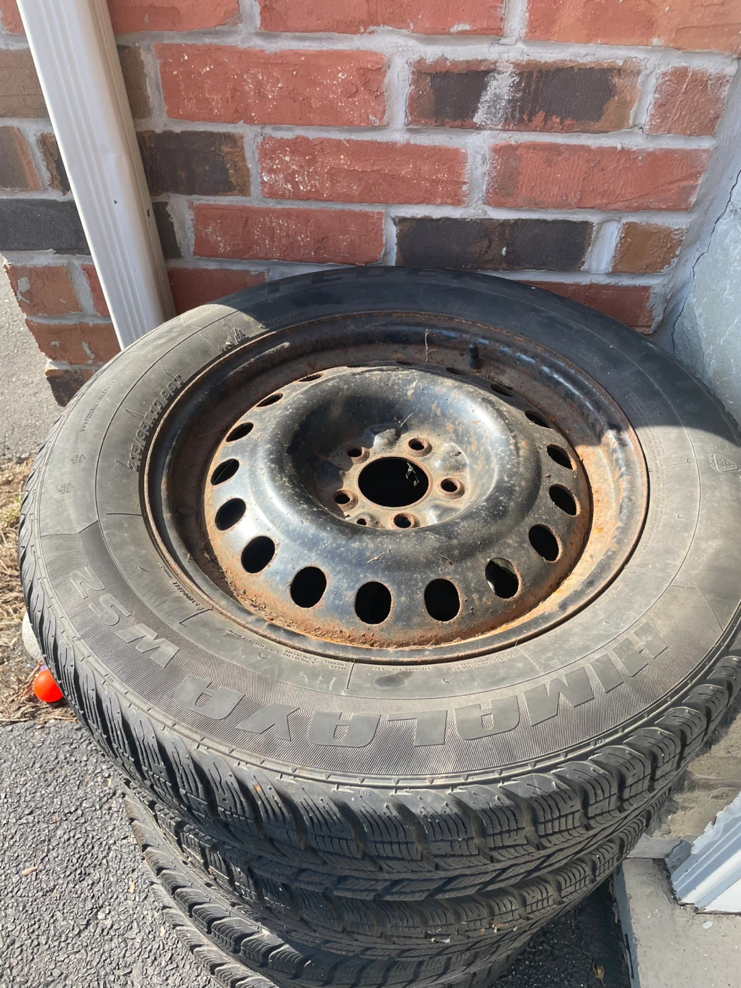 Federal 215/65R17 Tire on Steel Rim