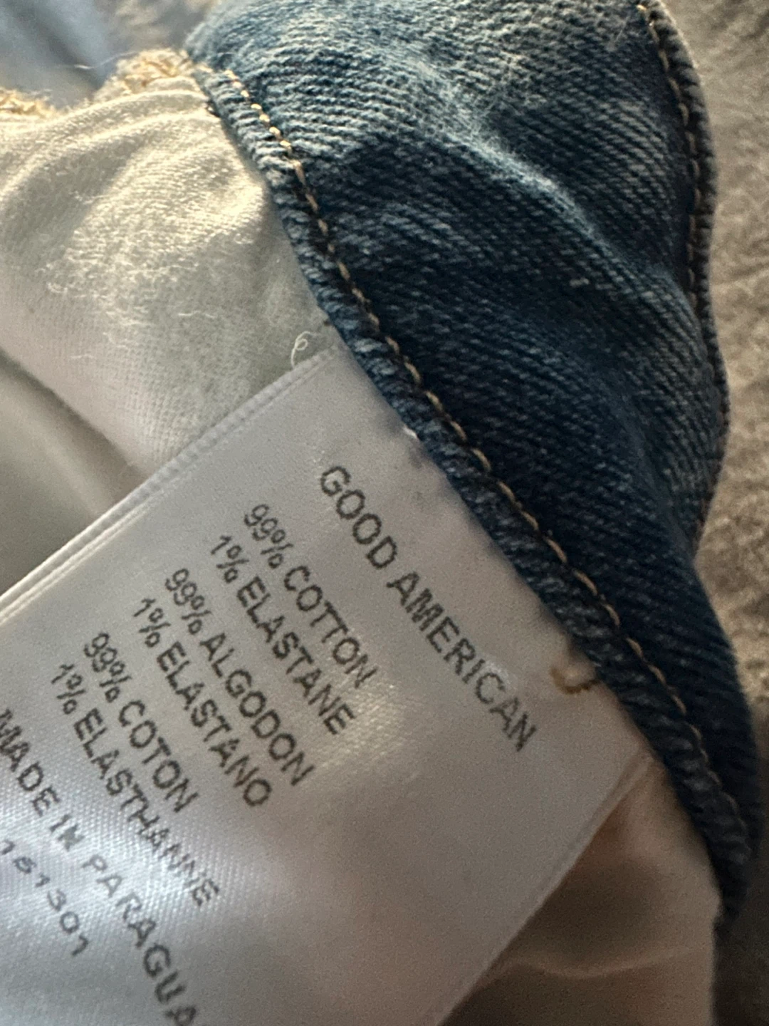 Good American Distressed Flare Jeans Size 6/28 - photo 4