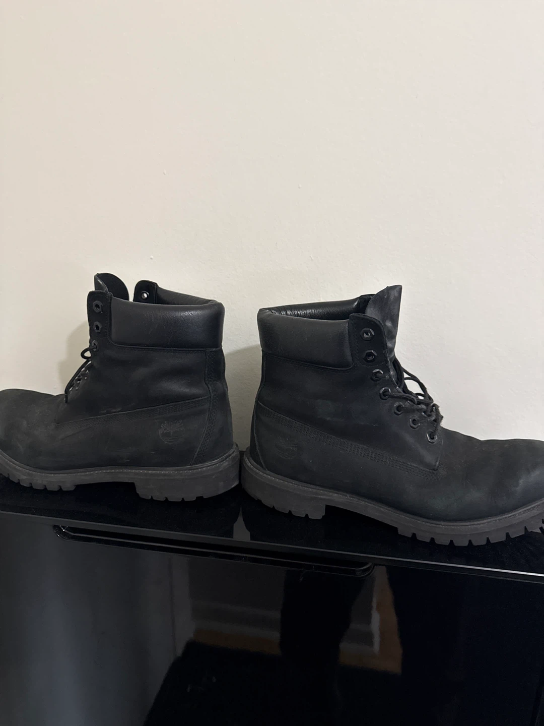 Timberland Black Leather Work Boots