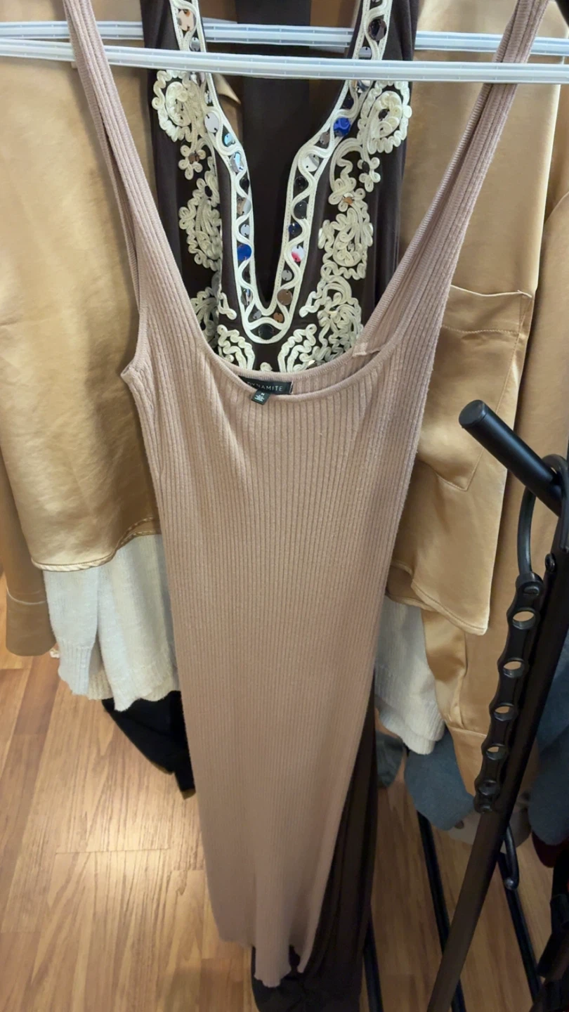 Brown Embellished Maxi Dress - photo 2