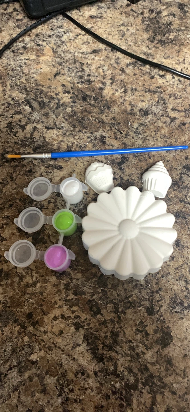 Ceramic Painting Kit with Paints and Brush - photo 5