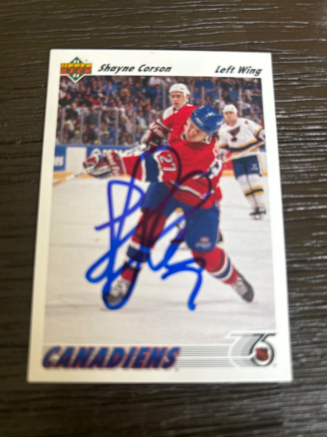 Shayne Corson Autographed