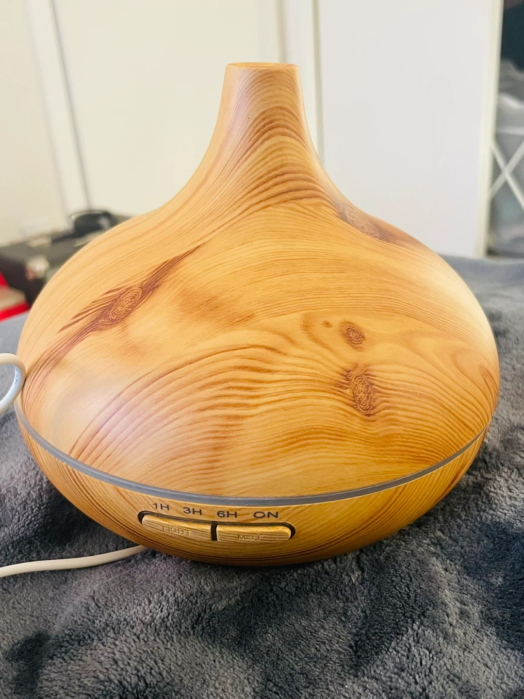 Wood Grain Aroma Diffuser with Timer Settings
