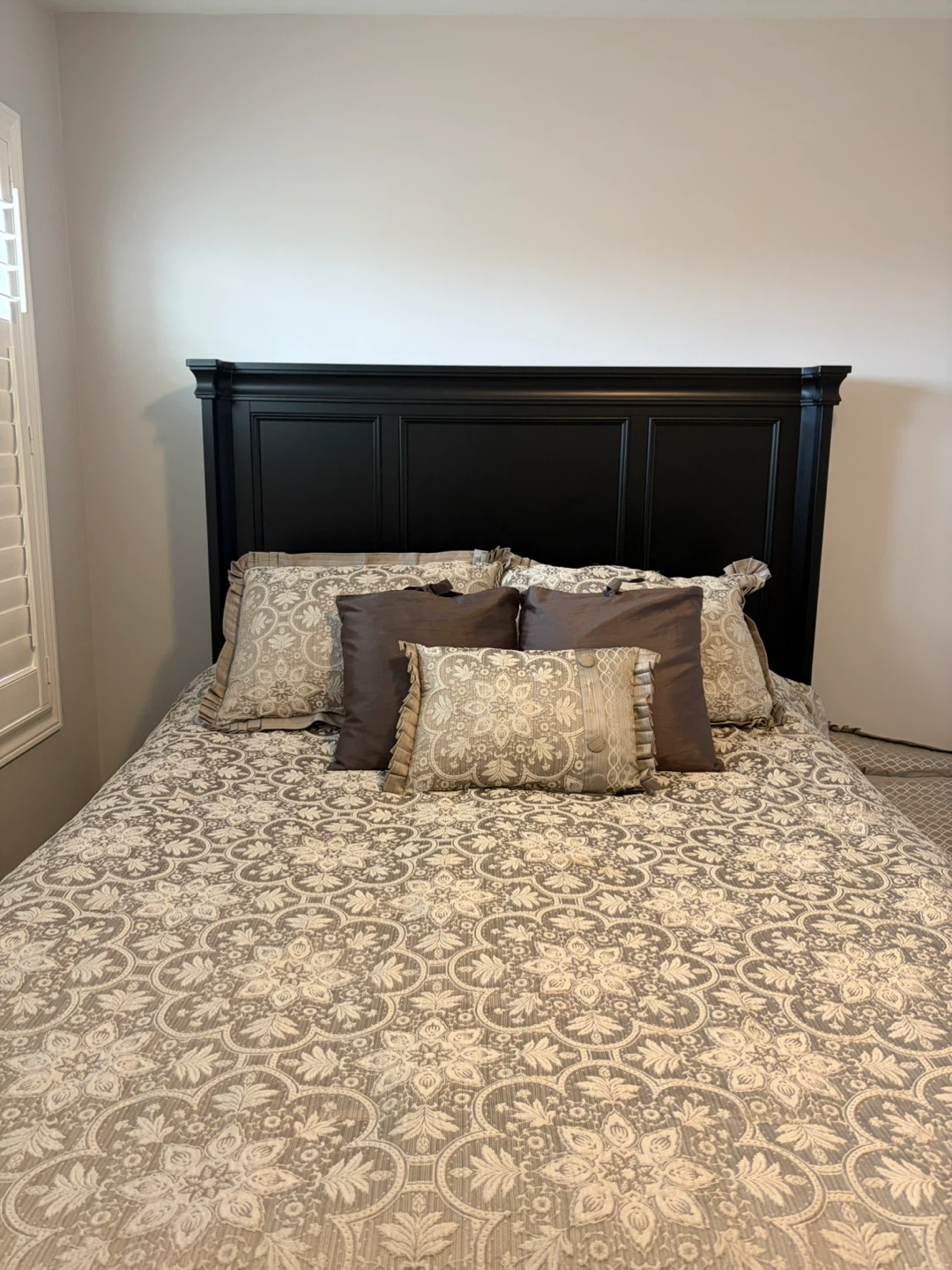 Black Bedroom Set with Nightstand, Dresser, and Headboard - photo 5