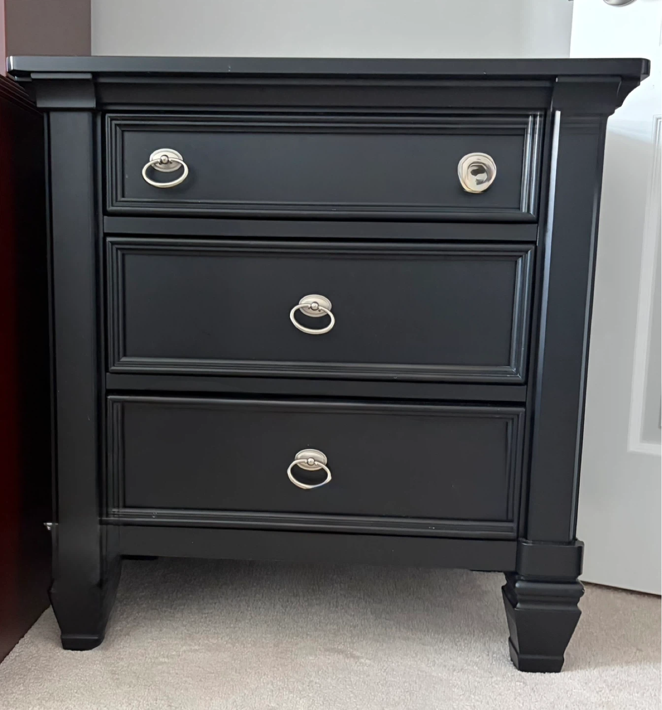 Black Bedroom Set with Nightstand, Dresser, and Headboard - photo 3