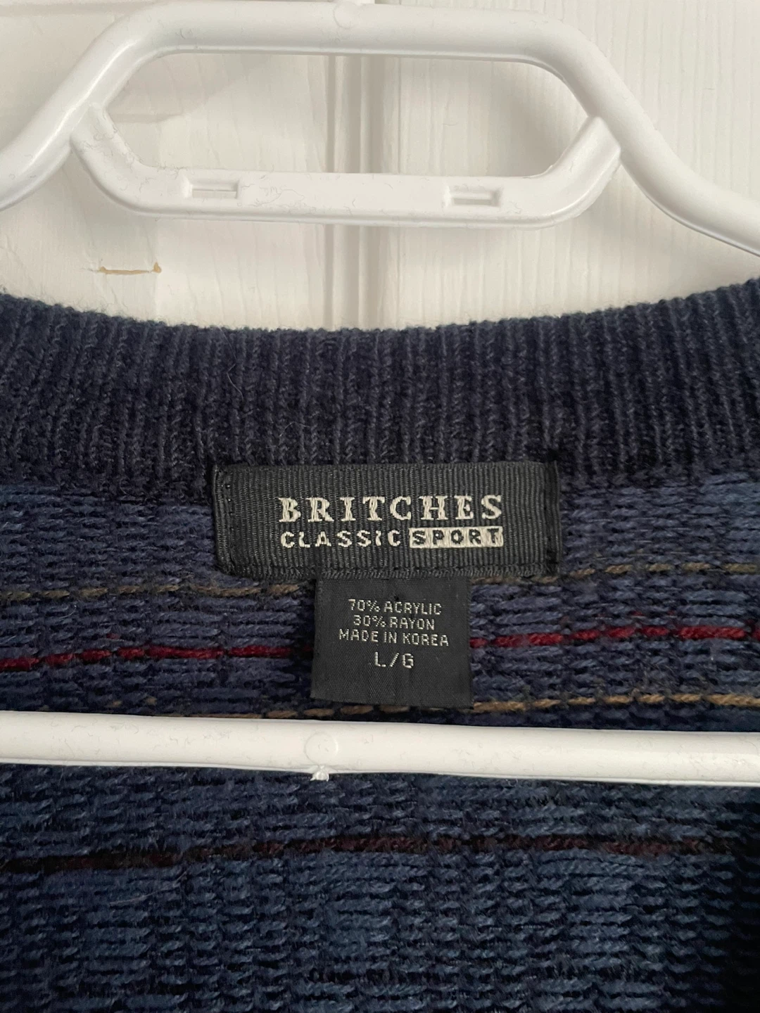 Britches Classic Sport Cardigan Navy L/G