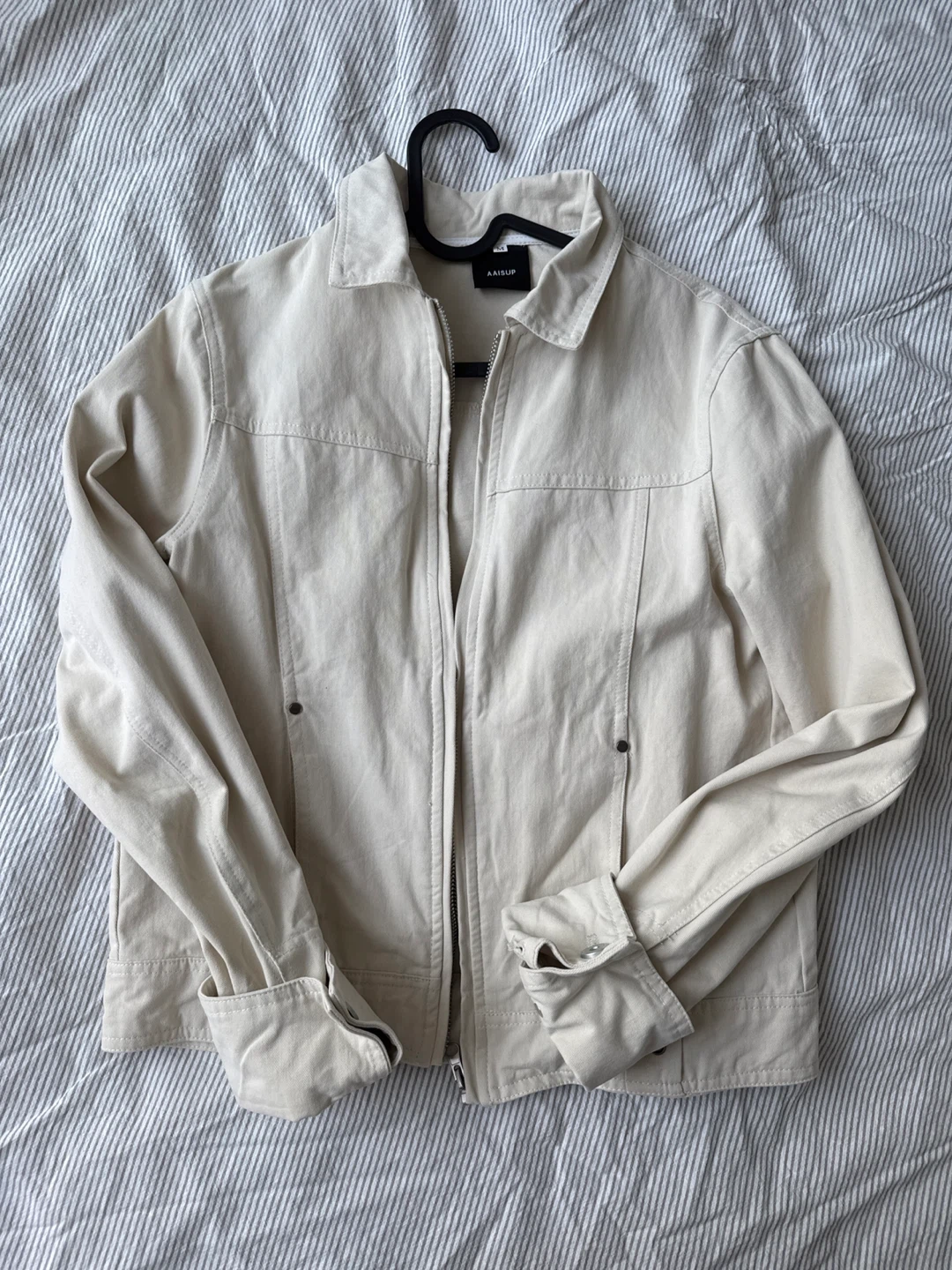 Cream Cropped Jacket