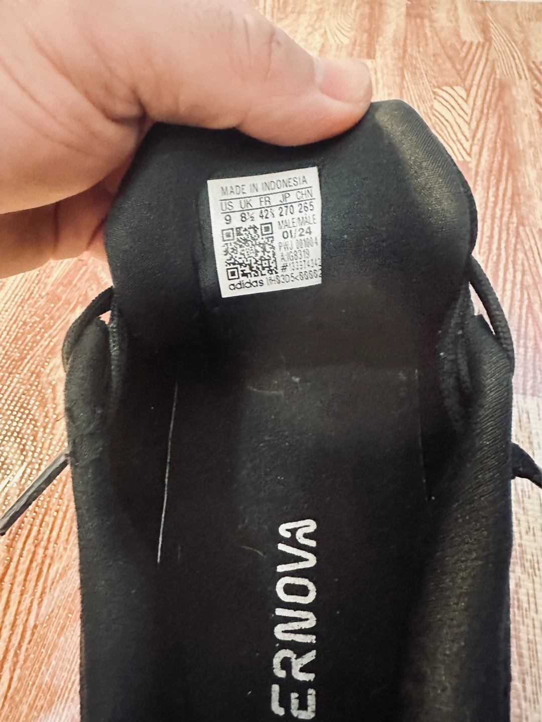 Adidas Supernova Running Shoes - Black - Size 9 - photo 4