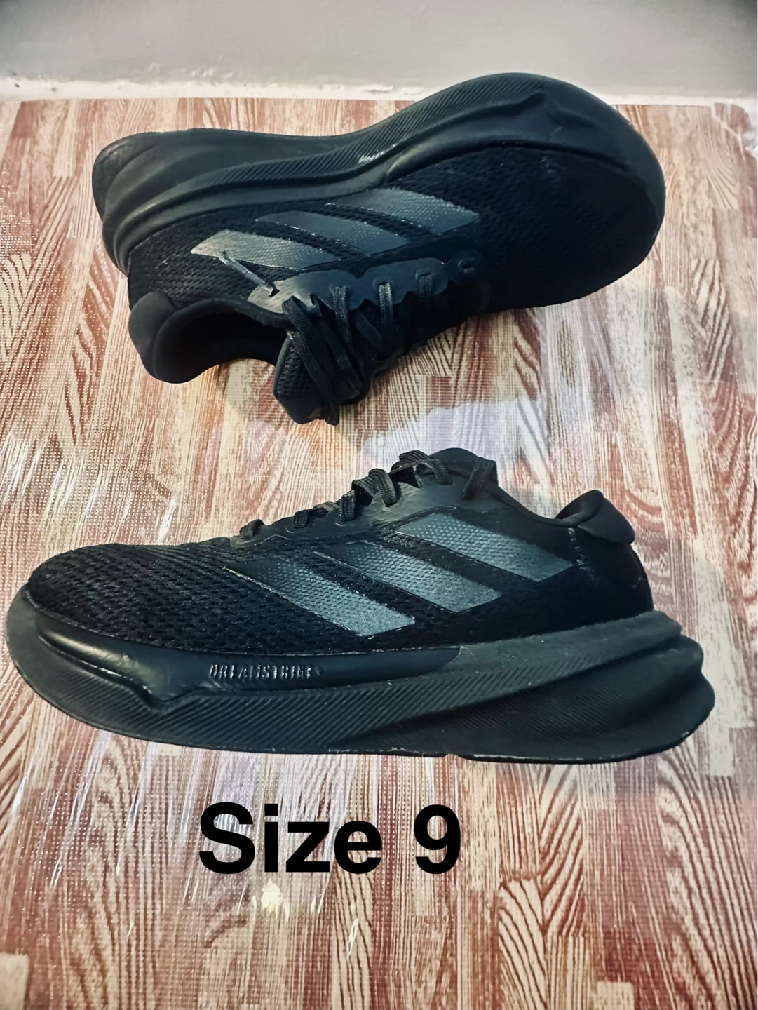 Adidas Supernova Running Shoes - Black - Size 9 - photo 2