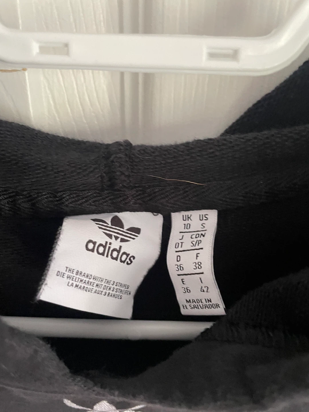 Adidas Cropped Hoodie - Black - photo 2