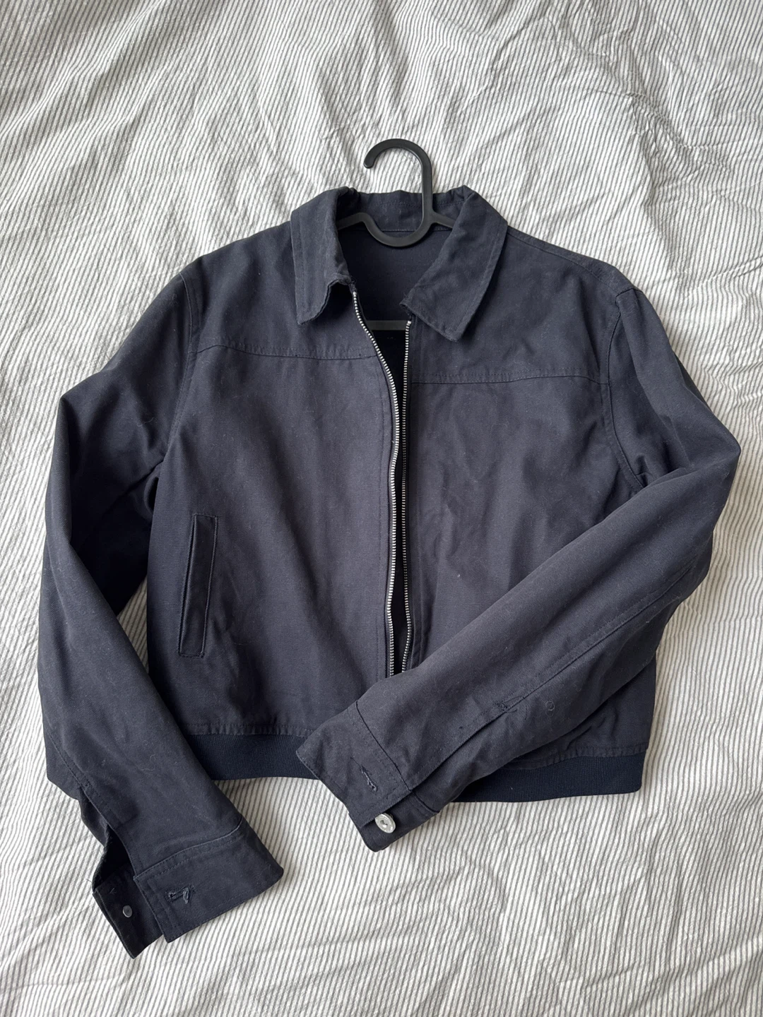 Dark Navy Cropped Jacket