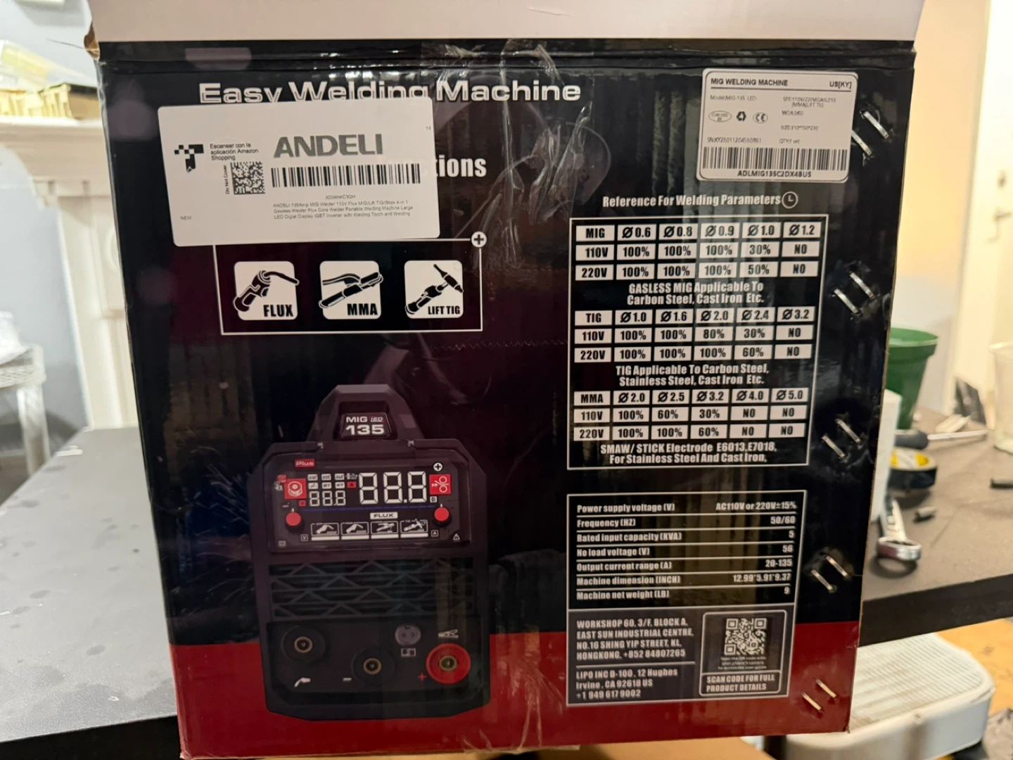 ANDELI MIG-135 Plus Multi Process Welding Inverter - photo 3