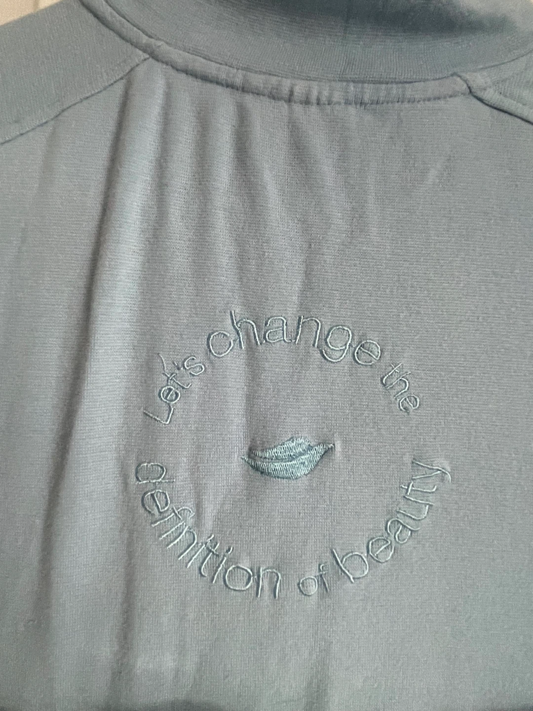Light Blue Cropped Zip-Up Jacket - photo 3
