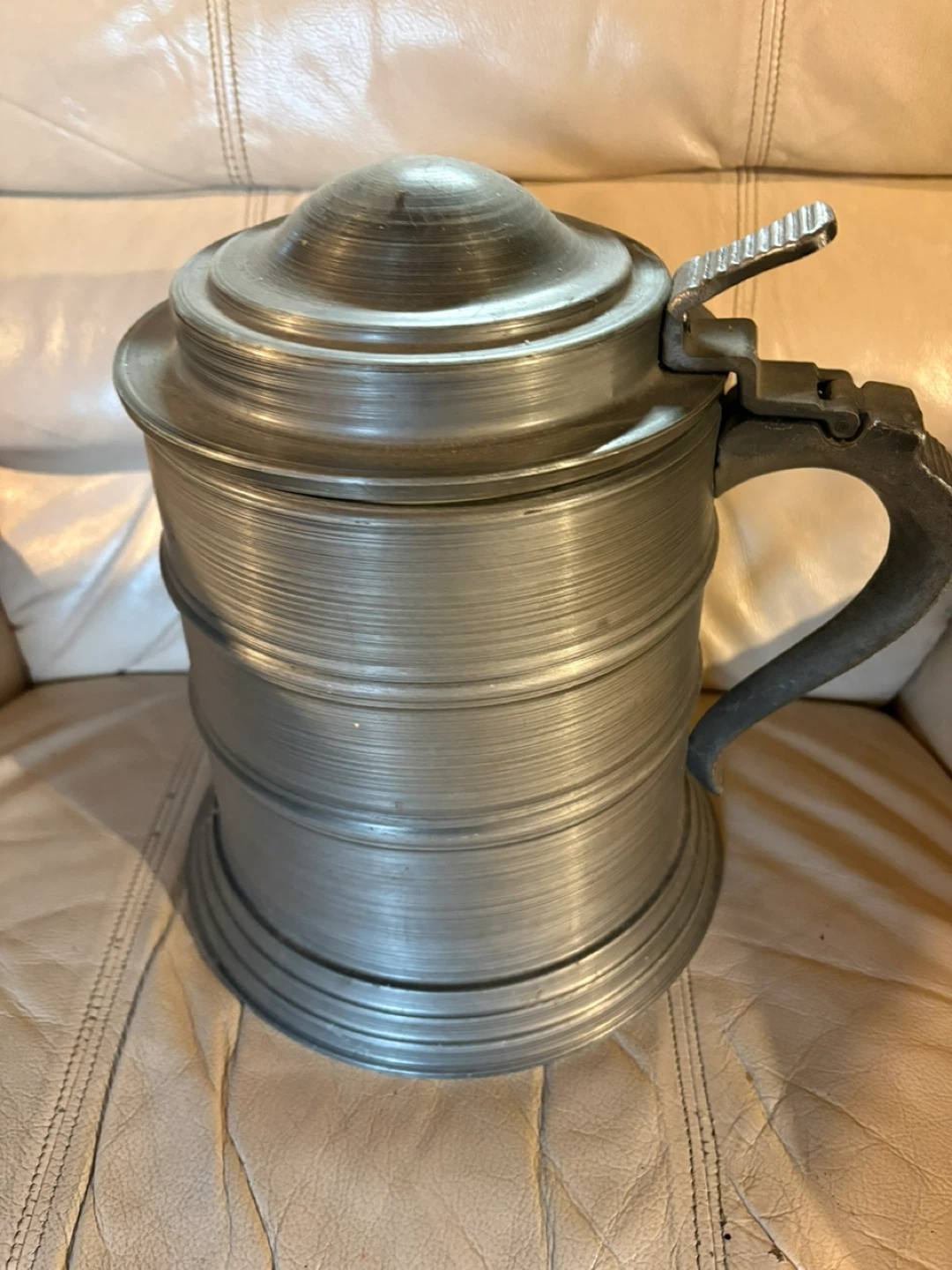 Vintage Pewter Stein with Lid - photo 3