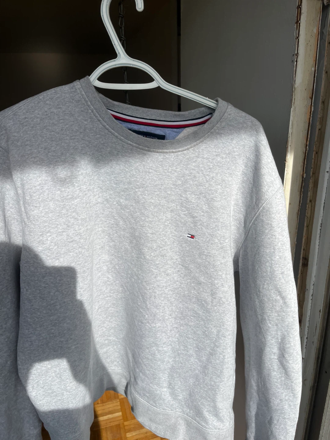Grey Tommy Hilfiger Crewneck Sweater amd H&M knit sweater