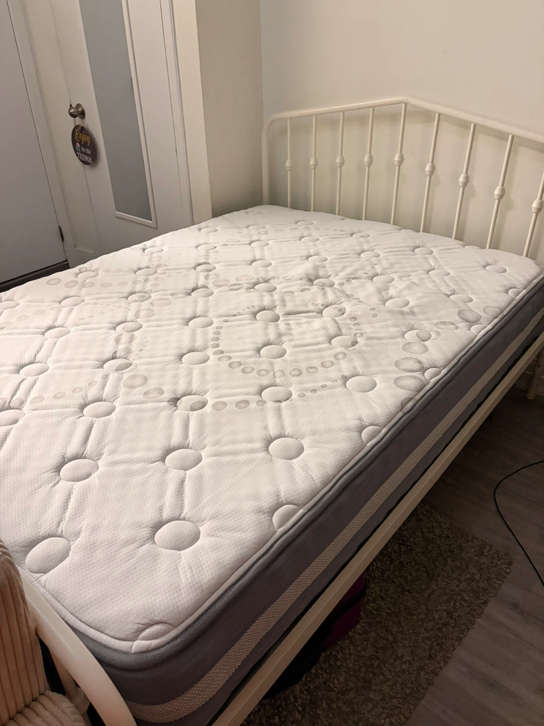 Full Bed Set - Mattress + Metal Frame (Full/Double)