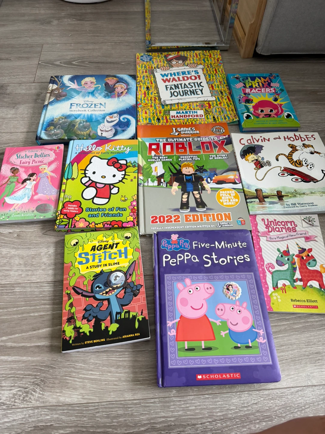 Assorted Children's Books - Frozen, Roblox, Peppa Pig & More