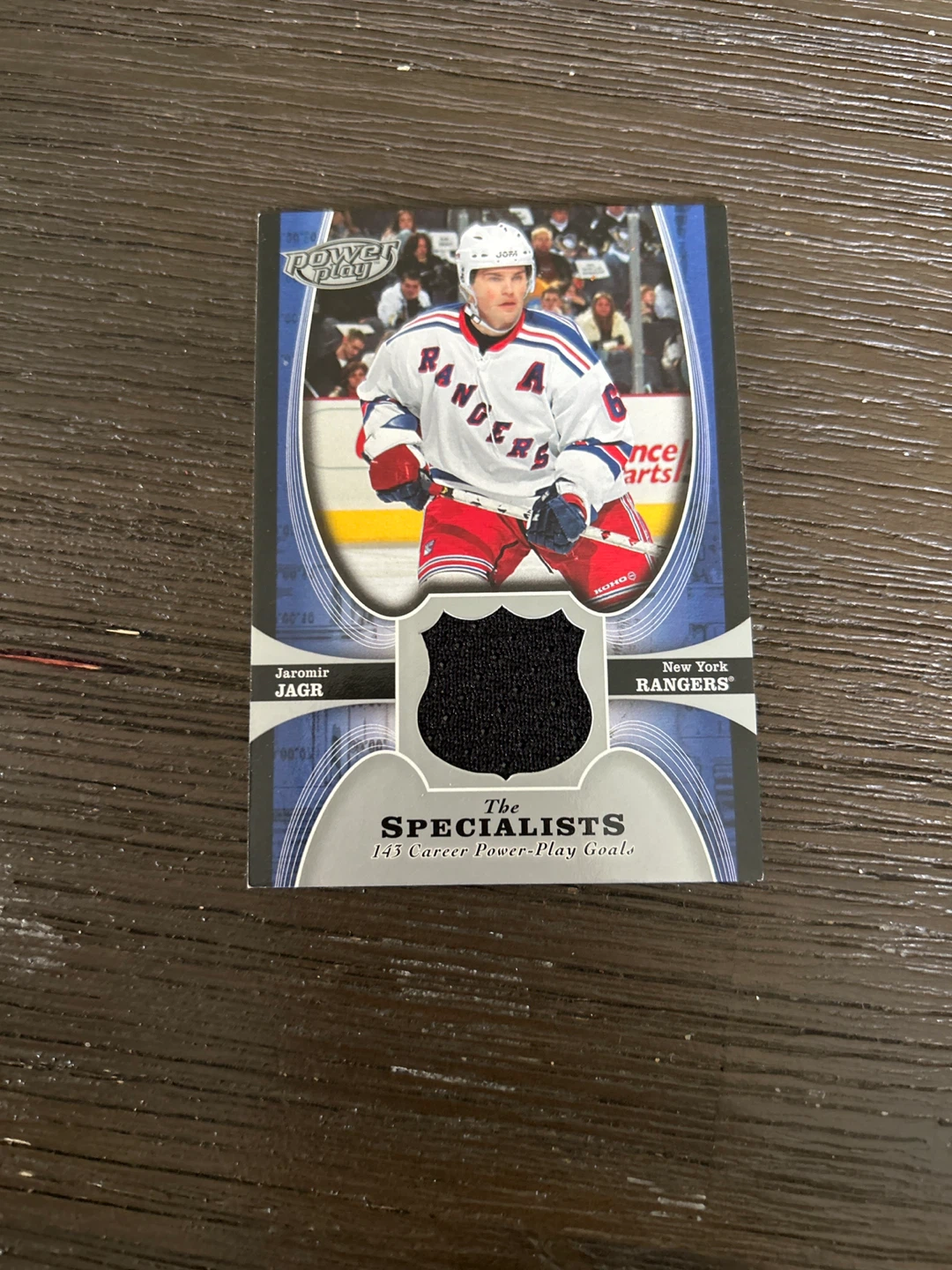 Jaromir Jagr New York Rangers Game-Used Jersey card
