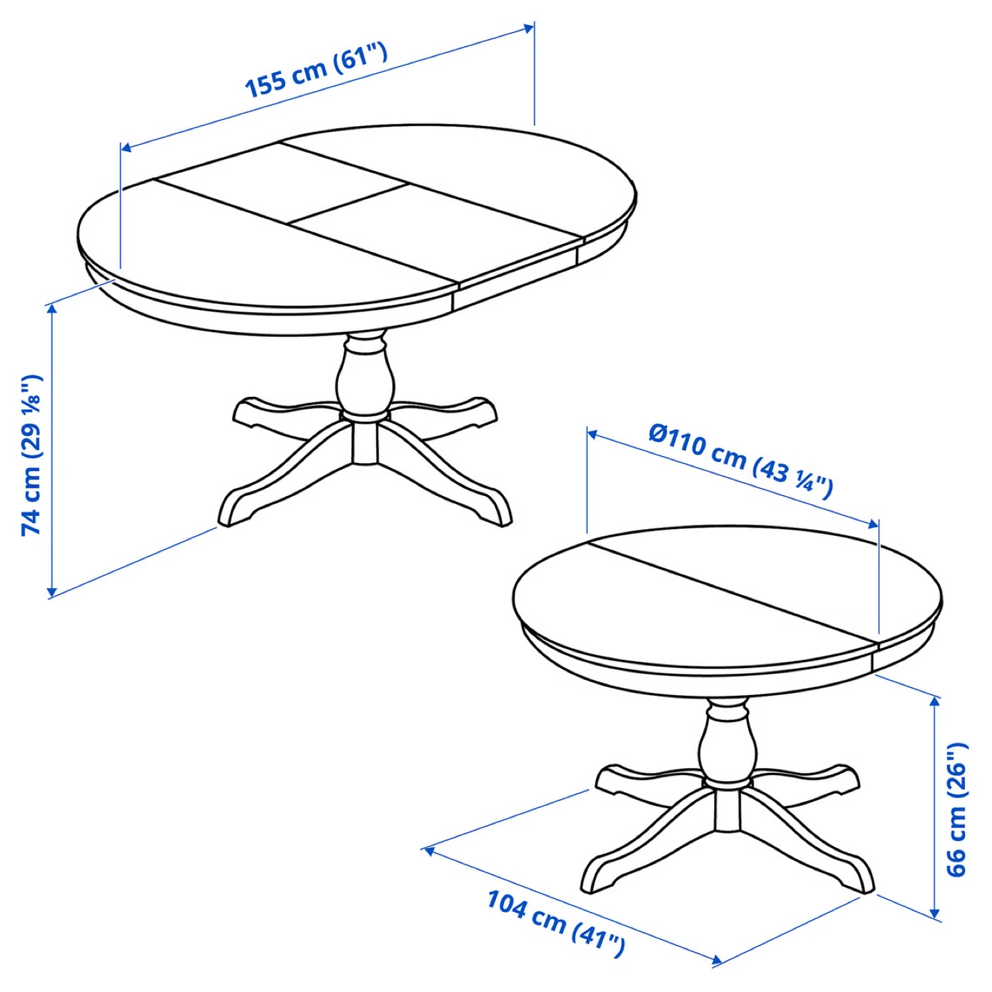 Like New Ikea INGATORP Expandable Dining Table + Assembly Help I