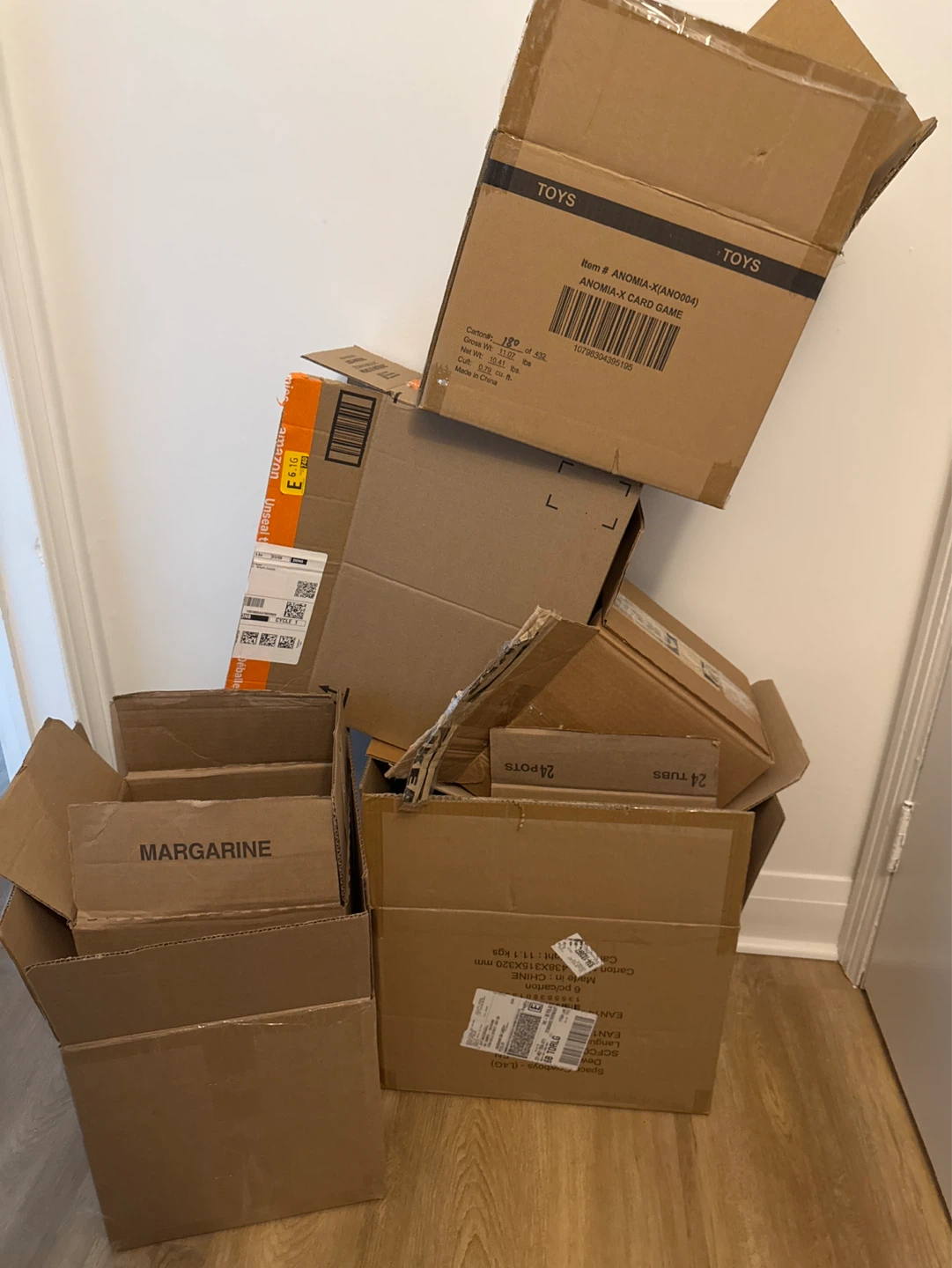 Mixed Cardboard Boxes