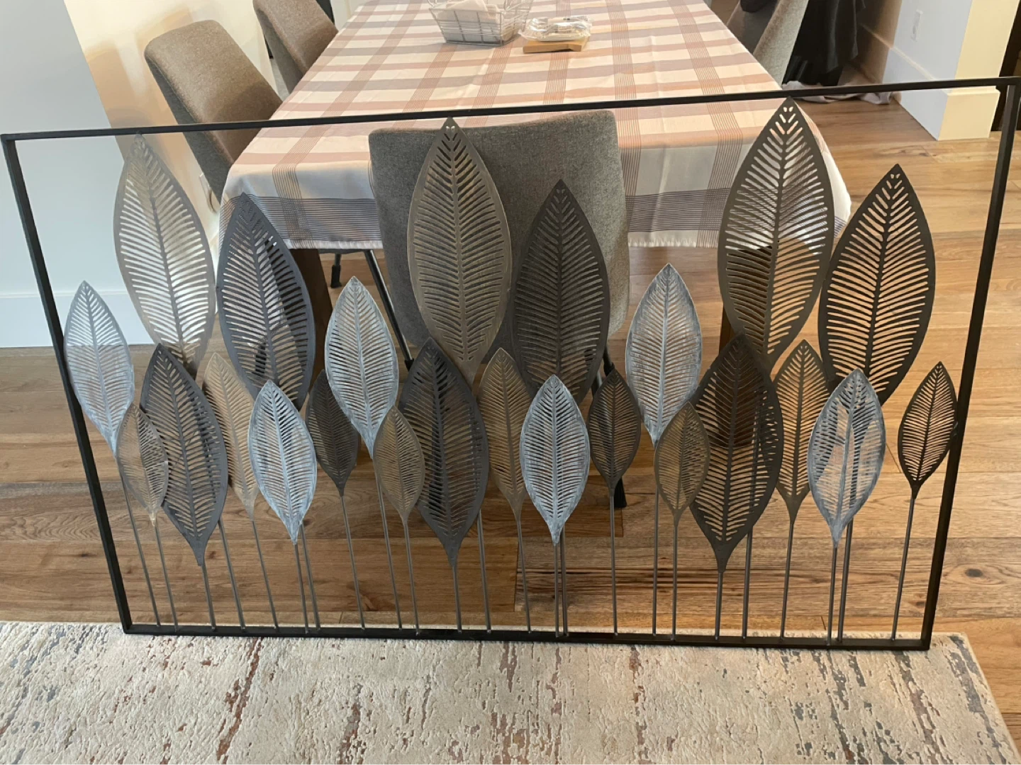 Metal Leaf Wall Art Decor