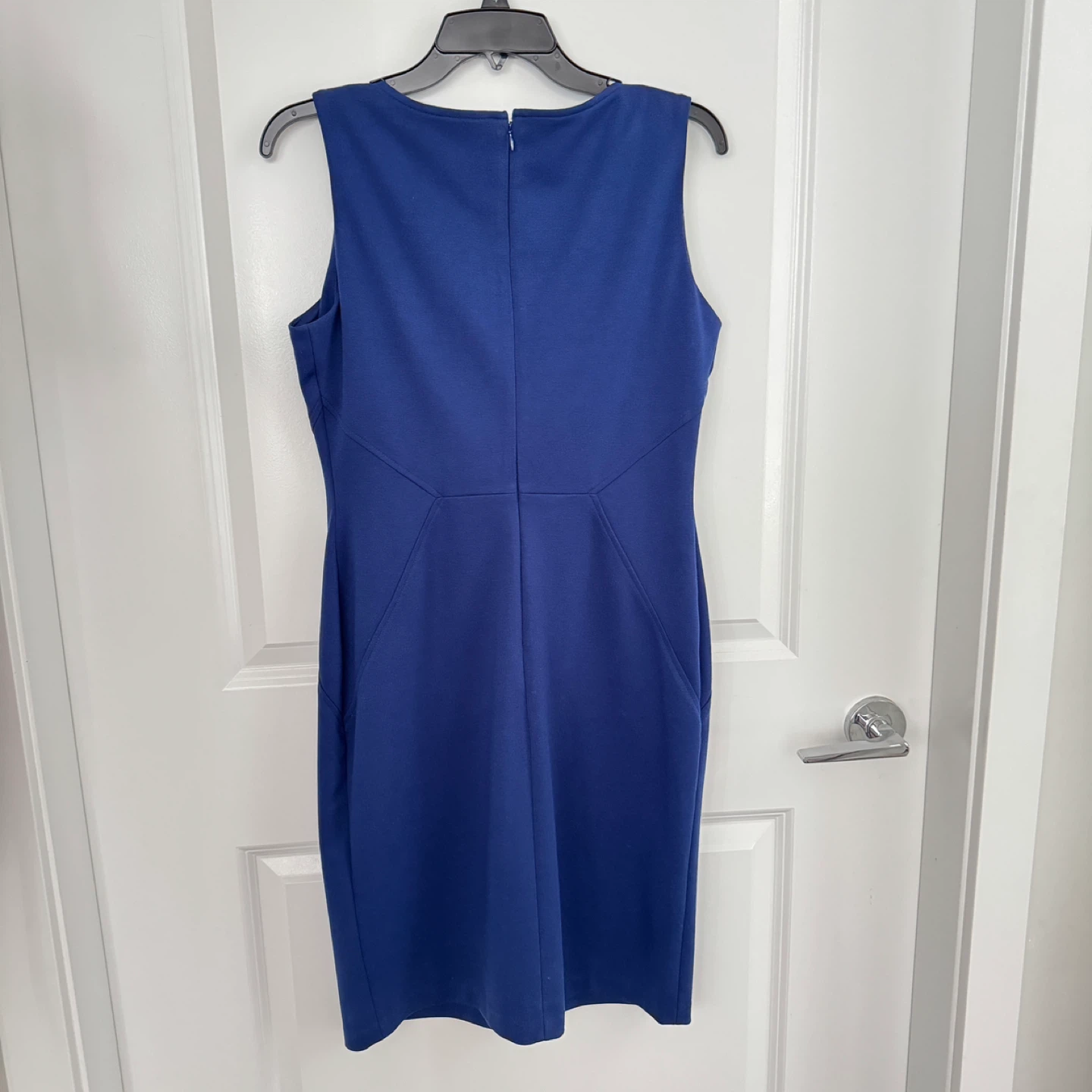 Ivanka Trump Blue Sleeveless Sheath Dress Size 8 - photo 4