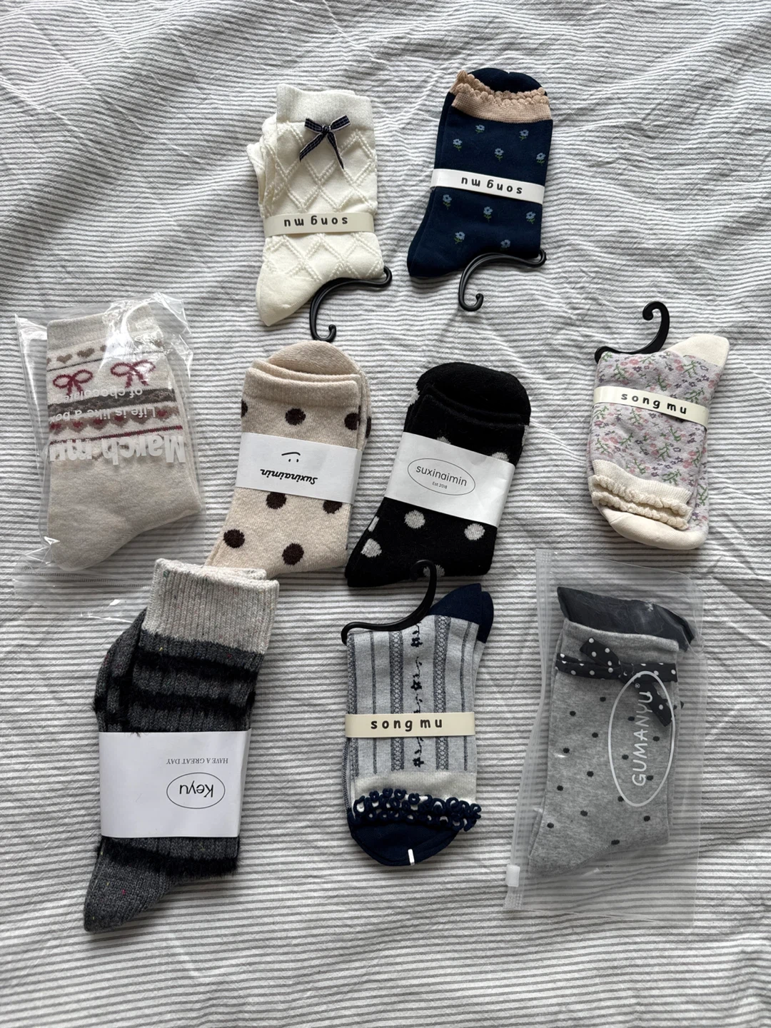 Cute Pattern Socks Bundle – Vintage / Floral / Polka Dot Styles
